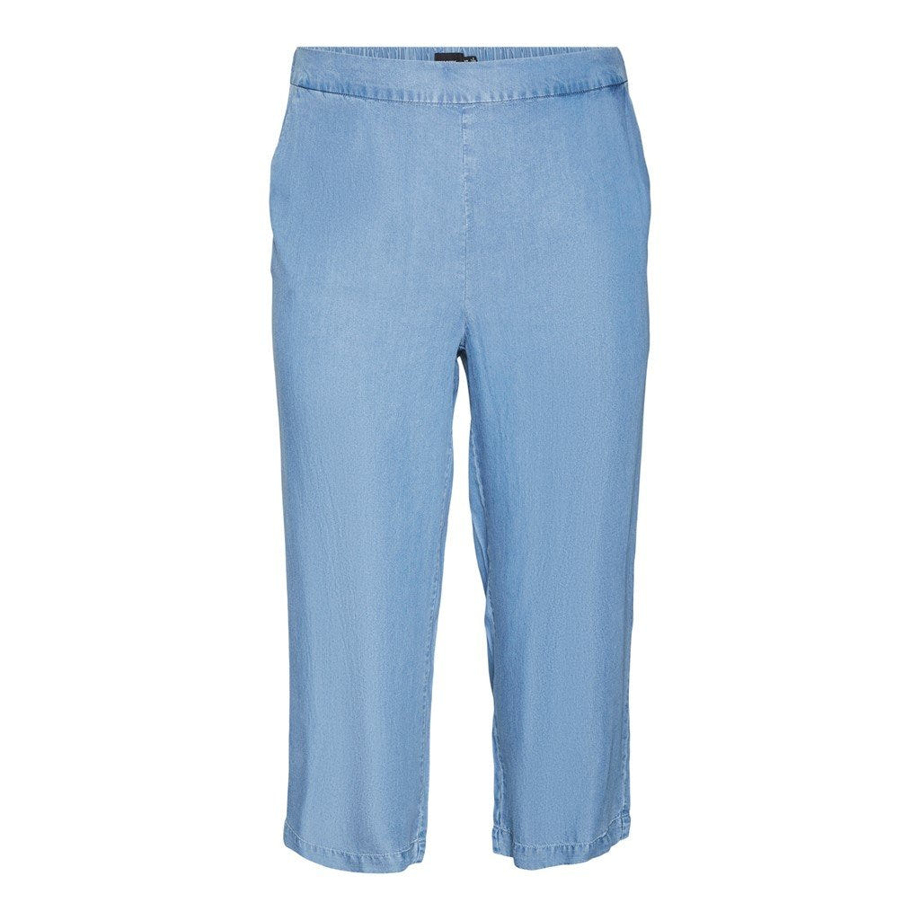 Παντελόνι υφασμάτινο Vero Moda Curve 10305636 - Μπλε denim - thefashionproject.gr - VERO MODA CURVE
