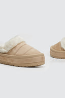 Παντόφλες με συνθετική γούνα ERYNN - Μπεζ - thefashionproject.gr - ERYNN