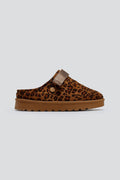 Παντόφλες suede με velcro και συννθετική γούνα ERYNN - Leopard - thefashionproject.gr - ERYNN