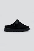 Παντόφλες suede με velcro και συννθετική γούνα ERYNN - Μαύρο - thefashionproject.gr - ERYNN