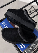 Παντόφλες teddy με συνθετική γούνα - Μαύρο - thefashionproject.gr - ERYNN