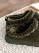 Παντόφλες teddy με συνθετική γούνα - Χακί - thefashionproject.gr - ERYNN