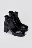 Patent Ankle Boots Xti 144272 with Block Heel - Black Patent - thefashionproject.gr - Xti Footwear