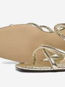Πέδιλα crossover με μπαρέτα ONLY 15340883 - Χρυσό - thefashionproject.gr - ONLY