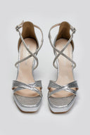 Πέδιλα crossover με στρας TFP - Ασημί - thefashionproject.gr - TFP