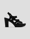 Πέδιλα δερμάτινα με φιάπα Ragazza 0339 - Μαύρο - thefashionproject.gr - RAGAZZA