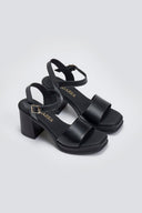 Πέδιλα δερμάτινα με μπαρέτα Ragazza 0794 - Μαύρο - thefashionproject.gr - RAGAZZA