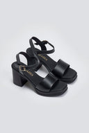 Πέδιλα δερμάτινα με μπαρέτα Ragazza 0794 - Μαύρο - thefashionproject.gr - RAGAZZA
