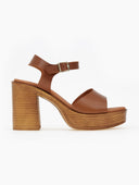 Πέδιλα δερμάτινα με μπαρέτα RAGAZZA 0868