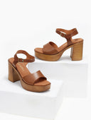 Πέδιλα δερμάτινα με μπαρέτα RAGAZZA 0868