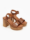 Πέδιλα δερμάτινα με μπαρέτα RAGAZZA 0868