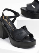 Πέδιλα με μπαρέτα δερμάτινα tfp