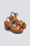 Πέδιλα δερμάτινα με μπαρέτα TFP - Ταμπά - thefashionproject.gr - TFP