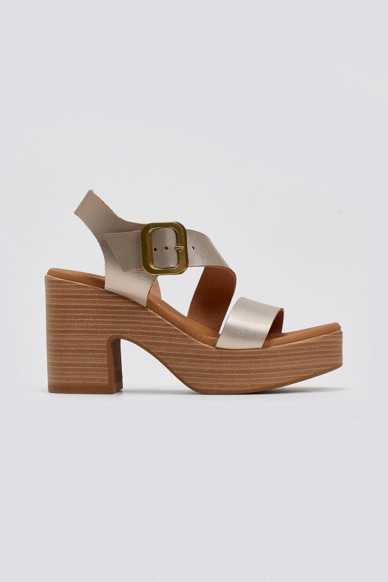 Πέδιλα δερμάτινα με τοκά Ragazza 0771 - Άμμου - thefashionproject.gr - RAGAZZA
