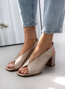 Πέδιλα δερμάτινα Ragazza 0957 - Άμμου - thefashionproject.gr - RAGAZZA