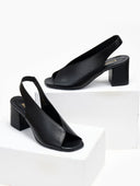 Πέδιλα δερμάτινα Ragazza 0957 - Μαύρο - thefashionproject.gr - RAGAZZA