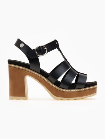 Πέδιλα gladiator με μπαρέτα Refresh 171878 - Μαύρο - thefashionproject.gr - Xti Footwear