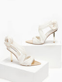 Πέδιλα lace up με κορδέλα - Ζαχαρί - thefashionproject.gr - The Fashion Project
