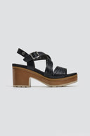 Πέδιλα με crossover σχέδιο Refresh 172847 - Μαύρο - thefashionproject.gr - Refresh