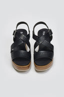 Πέδιλα με crossover σχέδιο Refresh 172847 - Μαύρο - thefashionproject.gr - Refresh