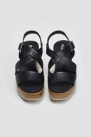 Πέδιλα με crossover σχέδιο Refresh 172847 - Μαύρο - thefashionproject.gr - Refresh