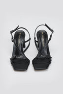 Πέδιλα με crossover σχέδιο TFP - Μαύρο - thefashionproject.gr - TFP
