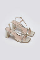Πέδιλα με crossover σχέδιο TFP - Χρυσό - thefashionproject.gr - TFP