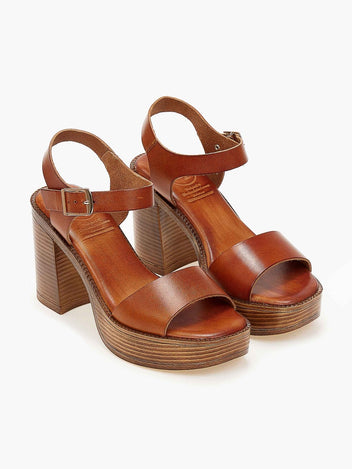 Πέδιλα με φιάπα δερμάτινα tfp - Ταμπά - thefashionproject.gr - TFP