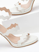 Πέδιλα με φιάπα και φερμουάρ tfp - Λευκό - thefashionproject.gr - TFP