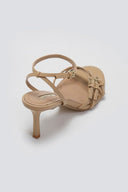 Πέδιλα με λεπτά λουράκια CORINA - Κάμελ - thefashionproject.gr - CORINA