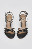 Πέδιλα με λεπτά λουράκια CORINA - Μαύρο - thefashionproject.gr - CORINA
