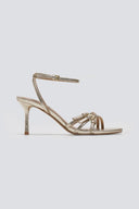 Πέδιλα με λεπτά λουράκια CORINA - Χρυσό - thefashionproject.gr - CORINA