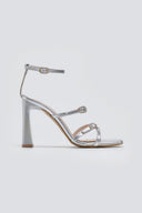 Πέδιλα με λεπτά λουράκια TFP - Ασημί - thefashionproject.gr - TFP