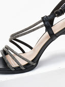 Πέδιλα με λεπτή φιάπα και στρας