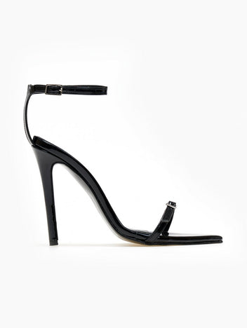 Πέδιλα με λεπτό λουράκι TFP - Μαύρο - thefashionproject.gr - TFP