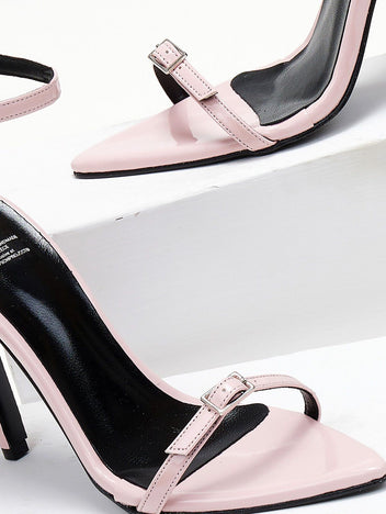 Πέδιλα με λεπτό λουράκι TFP - Ροζ - thefashionproject.gr - TFP