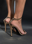 Πέδιλα με λεπτό λουράκι TFP - Χαλκός - thefashionproject.gr - TFP