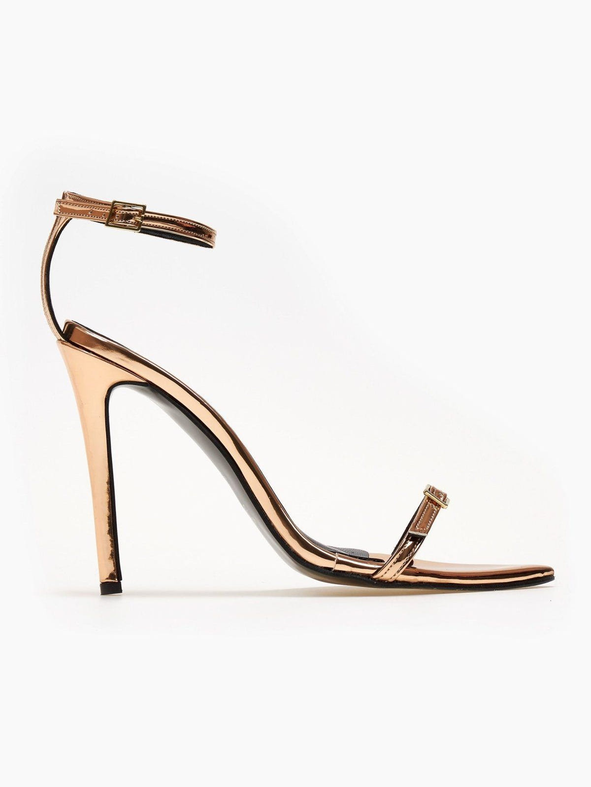 Πέδιλα με λεπτό λουράκι TFP - Χαλκός - thefashionproject.gr - TFP