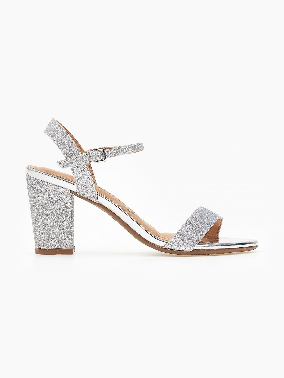Πέδιλα με μπαρέτα κα glitter Vizzano 6262.474 - Ασημί - thefashionproject.gr - VIZZANO