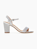 Πέδιλα με μπαρέτα κα glitter Vizzano 6262.474 - Ασημί - thefashionproject.gr - VIZZANO