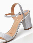 Πέδιλα με μπαρέτα κα glitter Vizzano 6262.474 - Ασημί - thefashionproject.gr - VIZZANO