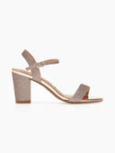 Πέδιλα με μπαρέτα κα glitter Vizzano 6262.474 - Χαλκός - thefashionproject.gr - VIZZANO