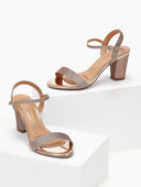 Πέδιλα με μπαρέτα κα glitter Vizzano 6262.474 - Χαλκός - thefashionproject.gr - VIZZANO
