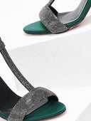 Πέδιλα με μπαρέτα και στρας tfp - Κυπαρισσί - thefashionproject.gr - TFP