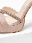 Πέδιλα με μπαρέτα και στρας TFP - Nude - thefashionproject.gr - TFP
