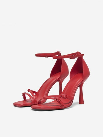 Πέδιλα με μπαρέτα ONLY 15340888 - Κόκκινο - thefashionproject.gr - ONLY