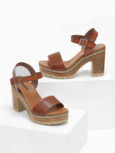Πέδιλα με μπαρέτα Refresh 170777 - Τάουπε - thefashionproject.gr - Refresh