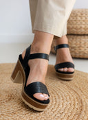 Πέδιλα με μπαρέτα Refresh 171782 - Μαύρο - thefashionproject.gr - Refresh