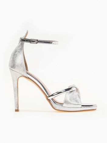 Πέδιλα με μπαρέτα tfp - Ασημί - thefashionproject.gr - Estil