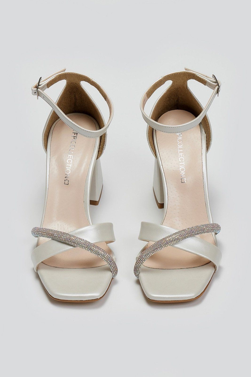 Πέδιλα με μπαρέτα TFP - Λευκό Πέρλα - thefashionproject.gr - TFP